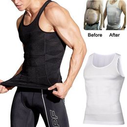 Body Shapers voor mannen Body Shaper-vest voor mannen Tummy Slimming Ondergoed Corset Taille Spiercompressie Gewichtsverlies Shirt Vetverbranding Sport Shapewear 230606