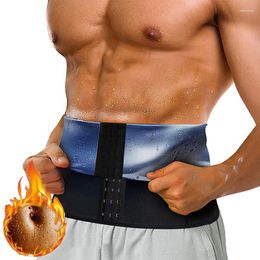 Moldeadores de cuerpo para hombres Hombres Neopreno Sudor Sauna Cintura Entrenador Cinturón Corsé Adelgazante Control de barriga Fitness Compresión Shapewear Fat Burn