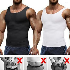 Camiseta moldeadora de cuerpo para hombre, camiseta de compresión para hombre, moldeador adelgazante, entrenador de cintura, chaleco deportivo, camiseta sin mangas de entrenamiento, camiseta interior atlética Faja