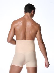 Moldeadores de cuerpo para hombre, bragas de Control para hombre, pantalones a la cadera BuLifter para hombre, ropa interior adelgazante de cintura alta negra para hombre, panza delgada Shpaer