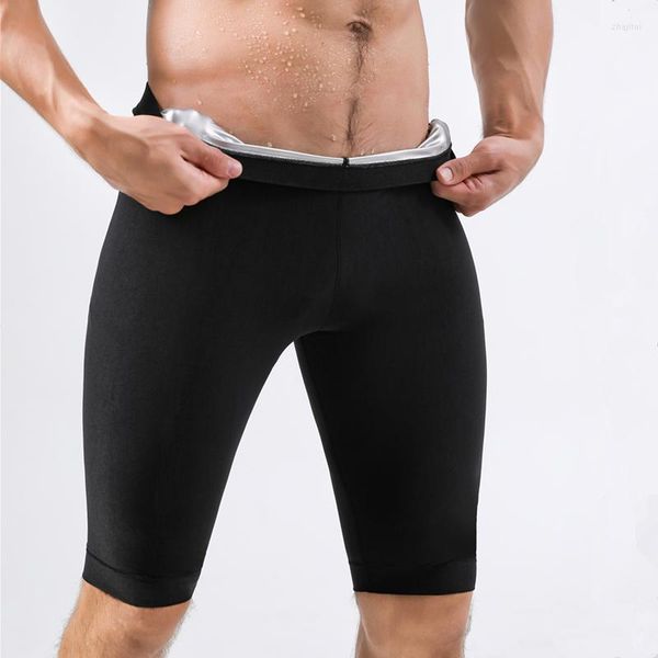 Moldeadores de cuerpo para hombre, mallas de Sauna para hombre, pantalones térmicos para el sudor, moldeador adelgazante de compresión para quemar grasa para pérdida de peso, entrenamiento físico