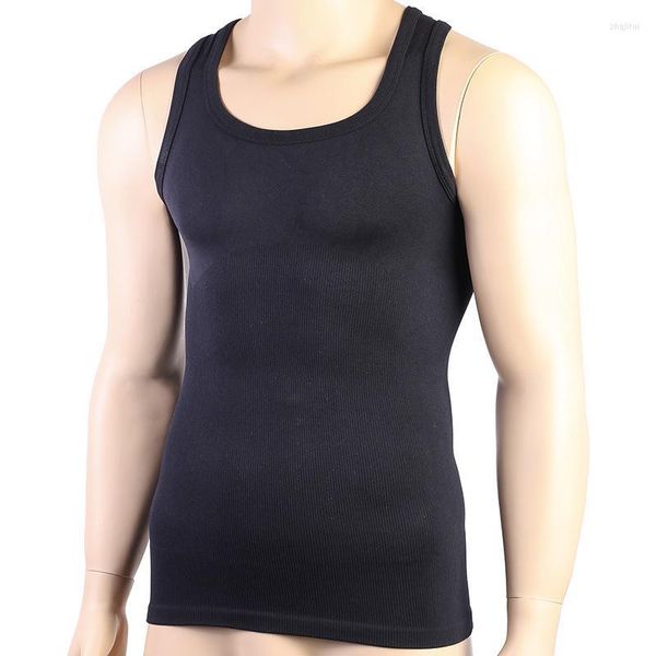 Shapers pour hommes Hommes Hommes Shaper Serrage Abdomen Large Épaule Sans Manches Gilet Sans Couture Haute Qualité Fil À Coudre Droit