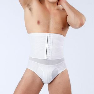 Body Shapers pour hommes Shorts de contrôle du ventre pour hommes Taille haute Double Compression Sous-vêtements amincissants Shaper Boxer sans couture pour ceinture abdominale