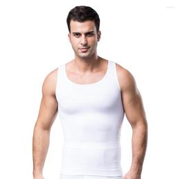 Heren Body Shapers MS063 Afslanken Shapewear Corset Vest Shirt Compressie Buik Tummy Buik Controle Slanke Taille Cincher