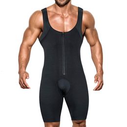 Moldeadores de cuerpo para hombres Body Shapewear para hombres Faja de cuerpo completo Traje adelgazante de compresión Corsé con cremallera transpirable Levantador de glúteos Cinturón de control de barriga 230919