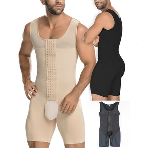 Body Shapers pour hommes Body Shapewear pour hommes Body complet Shaper Compression sous-vêtements amincissants Corset respirant Fitness Butt Lifter Masquer les seins de l'homme 230506