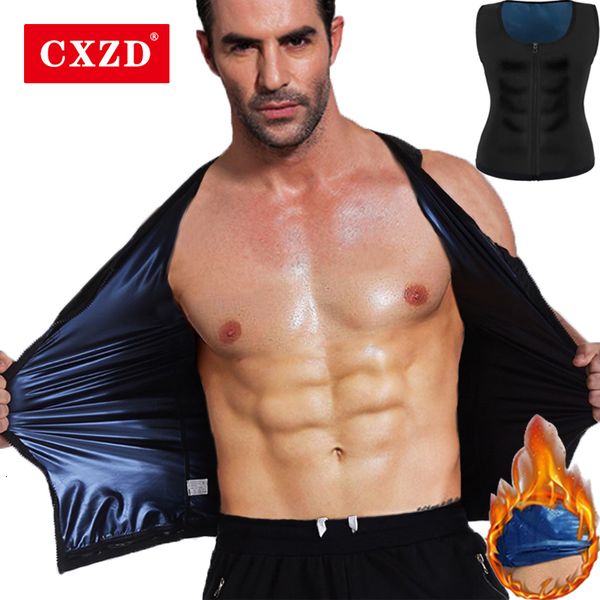 Body Shapers pour hommes Costume de sauna pour hommes piégeage de la chaleur Shapewear Sweat Body Shaper Vest Slimmer Saunasuits Compression Thermal Top Fitness Workout Shirt 230506