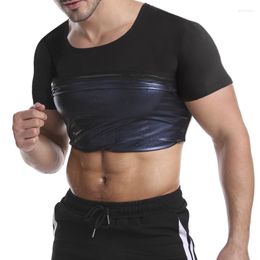 Mannen Body Shapers Heren Sauna Zweetvest Voor Gewichtsverlies T-shirt Warmteopvang Tank Tops Trainingspak Gewicht Taille Trainer Shaper Afslanken