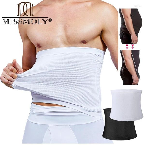 Corps pour hommes Shapers Men Shaper Control Control Band Forme Band Shapewear Compression Girdle Fat Fat Fat Slewing Workout Trainer