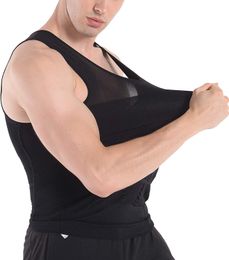 Moldeadores del cuerpo de los hombres Hombres que adelgazan la camiseta de la talladora del cuerpo Body Control Tummy Vest Camisa de compresión Abdomen Shaper Gym Sports Top Shapewear 230606
