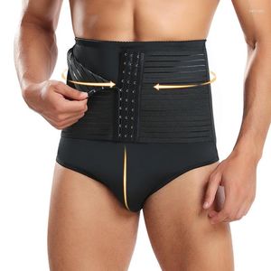 Body Shapers pour hommes Hommes Tummy Control Shorts Shapewear Taille haute Minceur Shaper Liposuccion Sous-vêtements de compression Slip sans couture