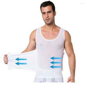 Heren lichaamsvormen mannen taille afslankte korset mouwloze verstelbare haken shaper buik trimmer trainers tanktops ondergoed ondergoed