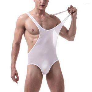 Men's Body Shapers Mens Sexy Mesh Bodysuit Jockstrap Bodywear ondergoed Worstelen singlet turnard jumpsuits Suspender