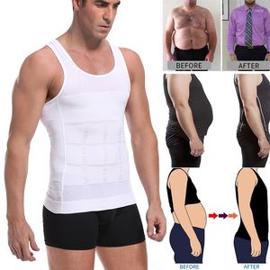 Hommes corps Shapers hommes chemise minceur Shaper gilet entraînement débardeurs Abdomen sous-vêtements haut Shapewear Compression thermique