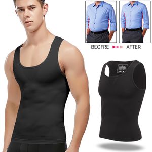 Men s Body Shapers Mens Slimming Shaper Chest Compression Shirts Gynecomastia Abdomen Slim Vest Tummy Control Shapewear Waist Trainer Corset 230802