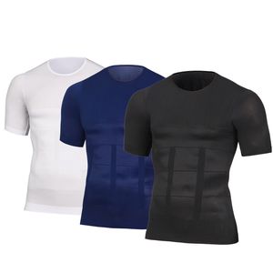 Hommes Body Shapers Hommes Minceur Shaper Posture Gilet Homme Ventre Abdomen Pour Correcteur Compression Musculation Graisse Brûler Poitrine Ventre Chemise Corset 230425