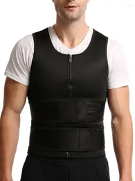 Corps pour hommes Shapers Néoprène SAUNA SUAU POUR MEN TAILLE TRACLER VIET CESSION CHAPER AVEC TRAVAGE ALIGABLE TOP SURTRATION COURT