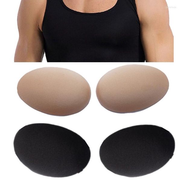 Moldeadores de cuerpo para hombres, pegatinas reutilizables para el pecho y los músculos masculinos, almohadilla de silicona autoadhesiva que aumenta la faja suave para hombres