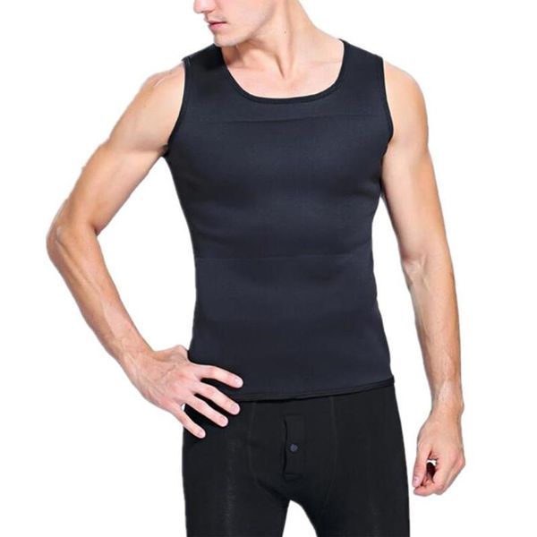 Body Shapers pour hommes Sauna Gilet Ultra Sweat Shirt Homme Noir Taille Cincher Minceur Corsets Shapewear209j