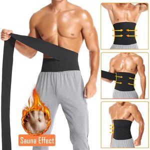 Shapers pour hommes Minceur Shaper Taille Formateur Wrap Hommes Tummy Control Corset Néoprène Fat Burn Perte de poids Sauna Ceinture de sueur