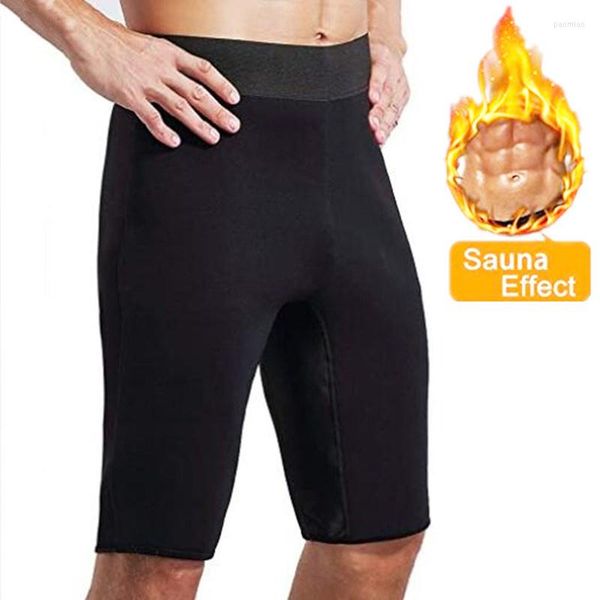 Body Shapers pour hommes Femmes Thermo Sauna Sweat Pantalon avec poche Entraînement Sportwear Shaper Minceur Shorts Capris Compression Leggings