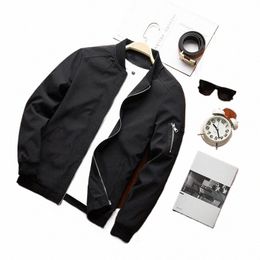 Bomber Bomber Zipper Jacket Homme Casual Streetwear Hip Hop Slim Fit Pilote Baseball Manteaux Hommes Vêtements h5hB #