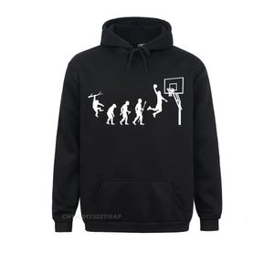 Mannen Geboren Spelen Basketbal Evolution Grappige Harajuku Hoodies Grappige Katoenen Jas Hoodies S Man Plus Size 240124