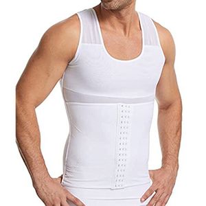 Heren shapewear mesh ademend korset verstelbaar bierbuik korset onzichtbaar