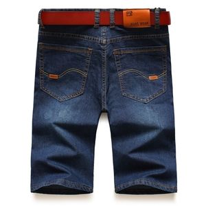 Hommes d'affaires décontracté tout-Match jean mince marque de mode classique short en Denim extensible en vrac été bleu pantalon à cinq points 220328