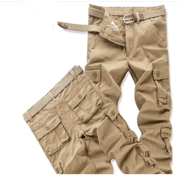 Pantalon cargo de camouflage pour hommes Casual Coton Multi poches Militaire Tactique Streetwear Salopette Travail Combat Pantalon Long 28-44 200 lbs disponibles