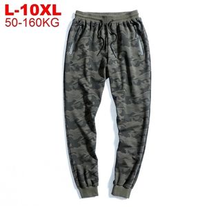 Pantalons de survêtement camouflage pour hommes, plus la taille 10xl 9xl Joggers Militar Hommes Pantalons Hip Hop Armée Vert Camo Pantalon Coton Sportswear Homme 201110