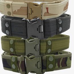 Chaîne de taille Ceintures Boucles Hommes Femmes Hommes Camouflage tactique ceinture produits de plein air EVA éponge sécurité toile ceinture fans de l'armée Oxford pantalon ceinture