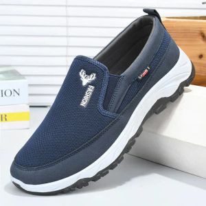 Canvas schoenen voor heren met zachte zolen Casual Ademfortabel Comfortabele glijdende mouwen herendoekschoenen heren Oxford sneakers