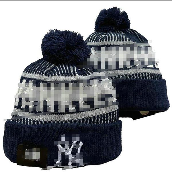 Gorras de hombre Sombreros Los 32 equipos Gorros de punto con pompón New York NY Rayas Sideline Wool Warm USA College Sport Gorro de punto Hockey Oakland Beanie Cap para mujer