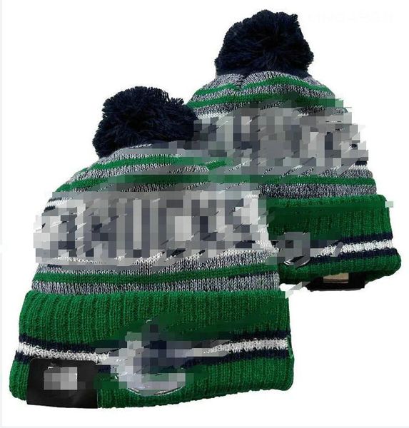 Casquettes pour hommes Chapeaux de ballon de hockey Bonnet CANUCK Toutes les 32 équipes Bonnets tricotés à revers Pom Vancouver Bonnets rayés en laine chaude USA College Sport Bonnets tricotés Casquette pour femmes