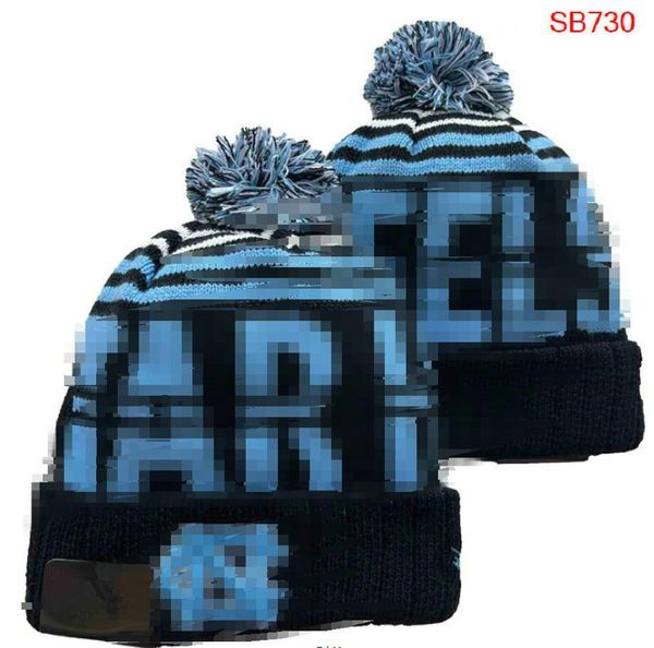 Gorras para hombres NCAA Alabama Sombreros Los 32 equipos Tejidos con puños Tacones de alquitrán de Carolina del Norte Gorros Rayas Línea lateral Lana Cálido EE. UU. Deporte universitario Gorro de punto Gorro para mujer