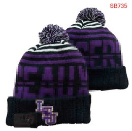 Gorras para hombres Sombreros de la NCAA Todos los 32 equipos Pompón con puños de punto Gorros de los Tigres de Alabama Gorros de lana a rayas Cálido Deporte universitario de EE. UU. Gorro de punto Gorro de hockey para mujer a5