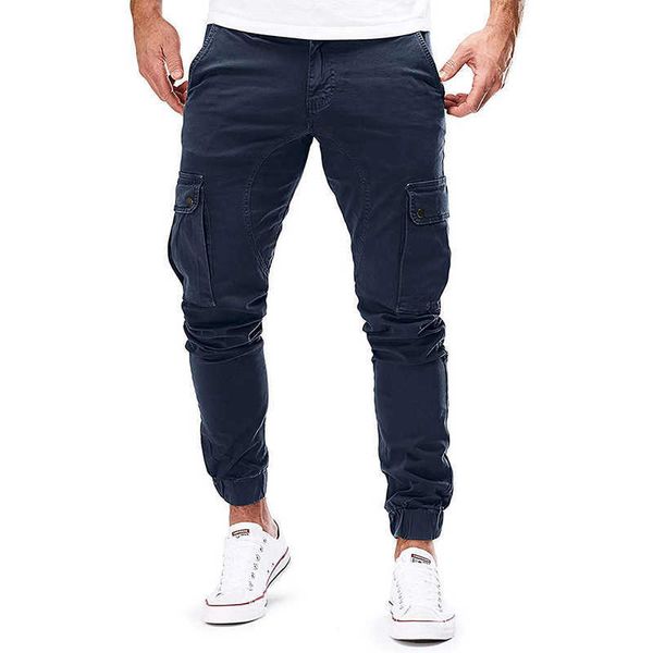 Hombres Cargo militar otoño Casual medias ejército Jogger deportes 2023 ropa deportiva pantalones de camuflaje P230529