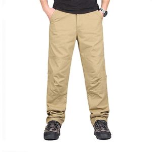 Herengoedbroek casual losse multi pocket militaire broek hoge kwaliteit lange broek voor mannen camo joggers plus size 30-40 LJ201007