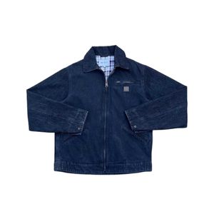 Heren Carhart Vintage J97cleanfit Workwear Ritsjas Amerikaans Detroit Herenjassen Carharttlys Denim Jas Merk Carhart Canvas Wasbaar Jeanskleding 877