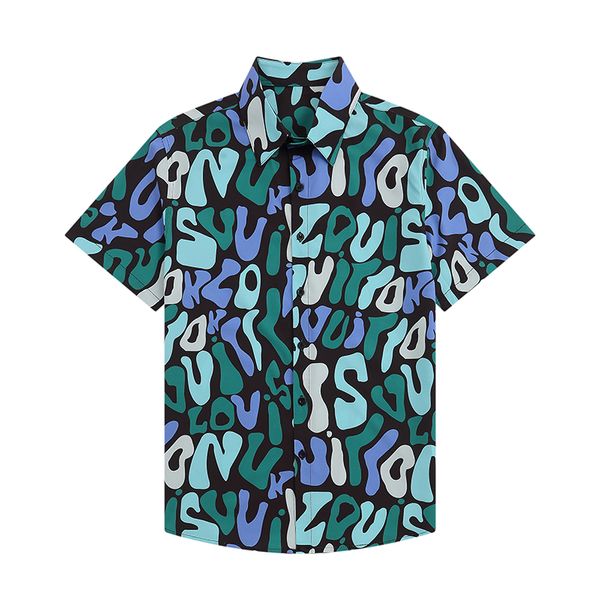 Chemises de plage décontractées pour hommes Hommes Souet à manches courtes Silk Bowling Shirt Man Cardigan Blouse mode