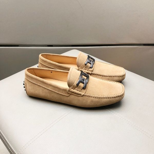 Zapatos de vestir casuales para hombres flat tod' Mocasines de cuero adornados Mocasines de punta redonda city gommino mocasines de conducción cuero genuino antideslizante 38-45EU Con caja