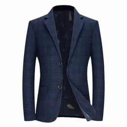 Casual haut de gamme pour hommes Fi bicolore décontracté jeune et d'âge moyen blazer rayé veste volume grand abordable grande taille su p8Vo #