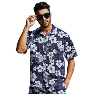 Chemises de luxe décontractées pour hommes Designer Chemise imprimée hawaïenne Vintage Loose Beach Holiday Chemise à manches courtes Graphic Fashion