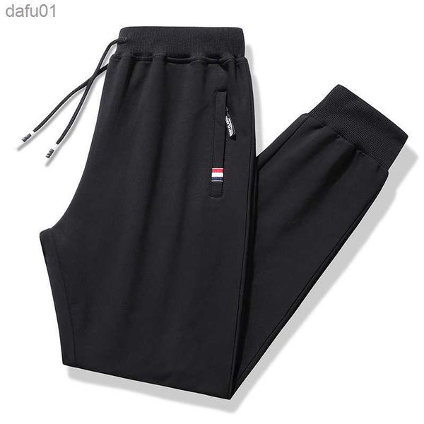 Pantalones casuales de los hombres Pantalones de chándal Hombres Algodón Primavera Otoño Jogger Pantalones Bolsillos con cremallera Pantalones de cintura elástica Alta calidad Homme 17 L230520