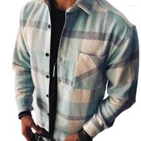 Chemises d￩contract￩es masculines 2022 Chemise masculine Pocket Pocket ￠ manches ￠ manches ￠ manches ￠ manches ￠ manches de mode