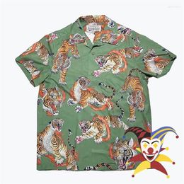 Chemises décontractées pour hommes 2022ss Tiger Wacko Maria Chemise Hommes Femmes Édition limitée Hawaiian250D