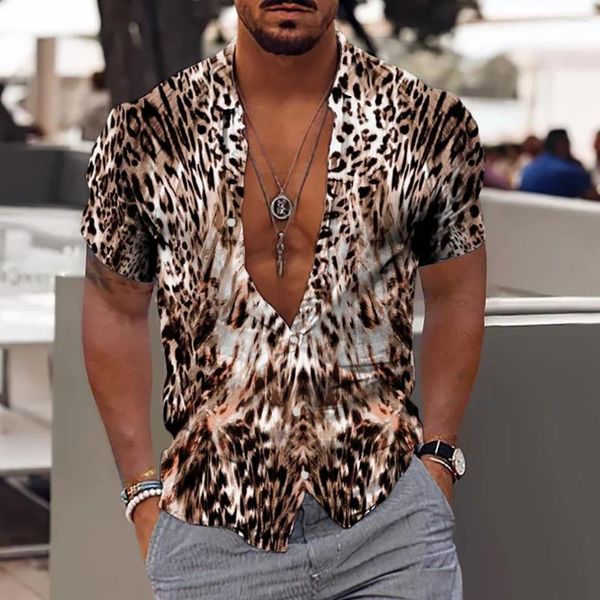 Chemises décontractées pour hommes 2023 coton animal cool 3d chemise hawaïenne homme lâche respirant été streetwear plage mâle taille européenne