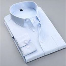 Casual shirts voor heren 2023 Professioneel shirt met lange mouwen Heren Witte bedrijfskleding G17 220921