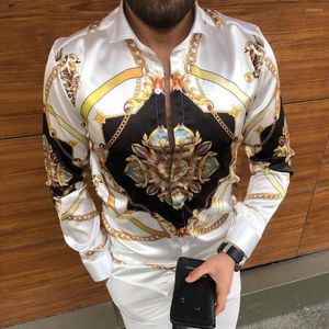 Männer Freizeithemden 2023 Luxus Mode Trend Hemd Für Männer Frühling Herbst Druck Langarmshirts Hawaiian Kleidung Urlaub